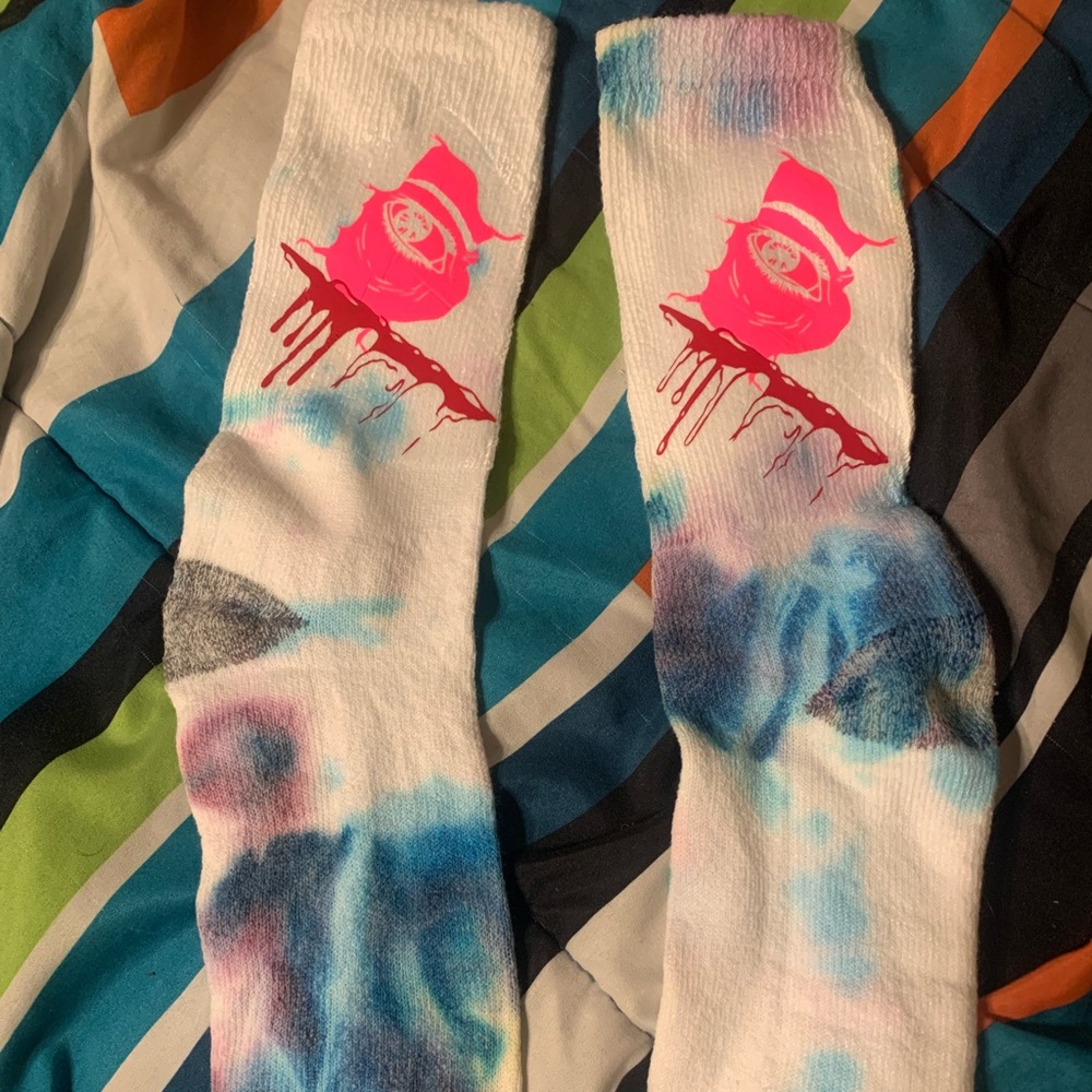 Tie dye socks